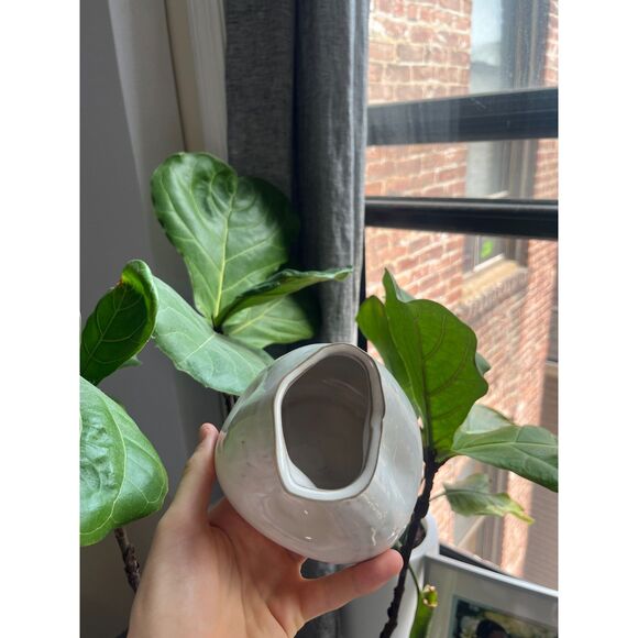 Ceramic Glazed Warped Vase - Picture 2 of 5